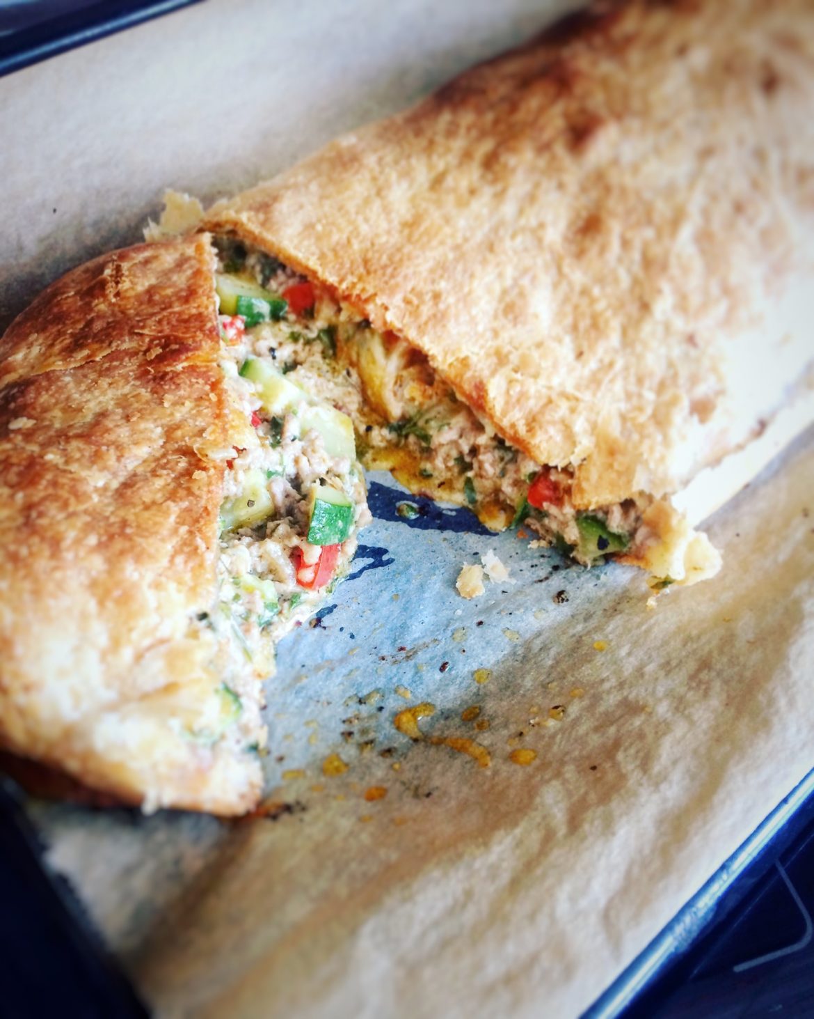 Zucchini-Fleisch-Strudel – Gaumenspielerei